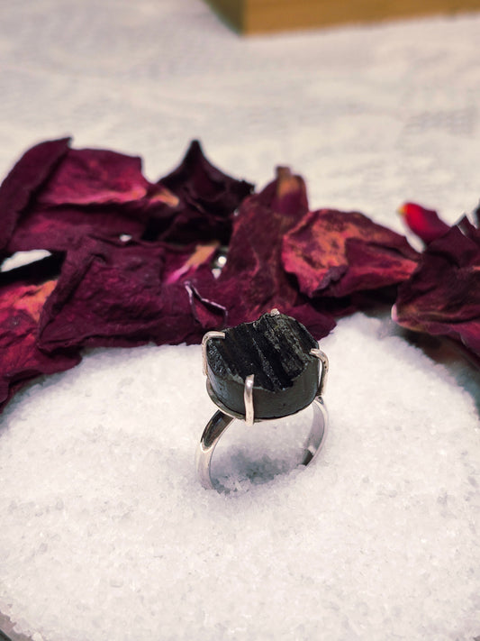 Black Tourmaline Ring